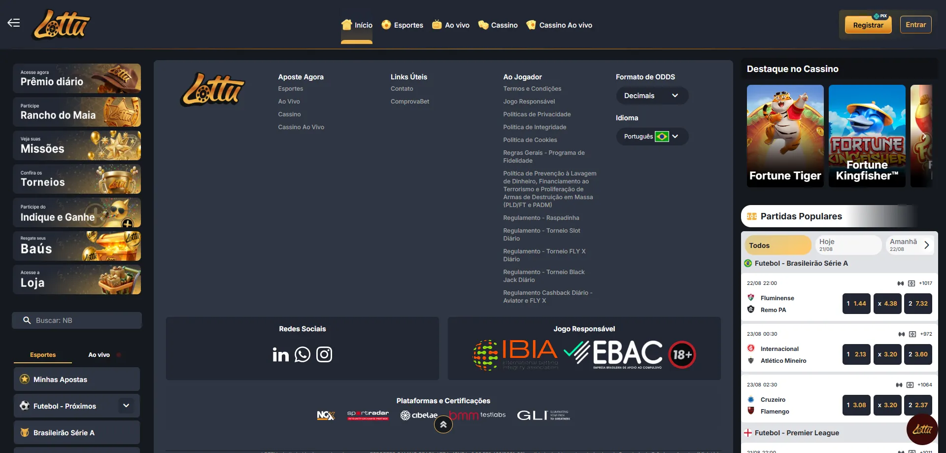 Bônus e promoções exclusivas na Lotus Bet BR Casino